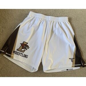 Takedown Lehigh Wrestling Night Vision Pro Fight Shorts (5" & 7" Inseam) - White